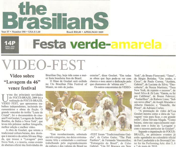 The Brasilians: Video about the cleansing of 46th street wins the festival